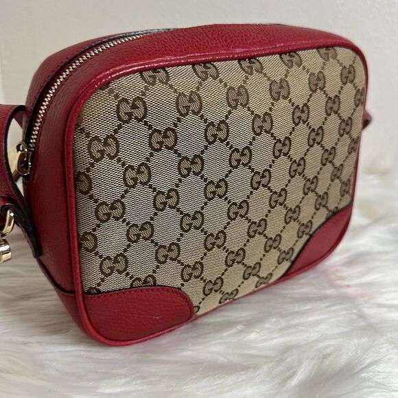 💯 Authentic Gucci Bree Disco Crossbody Bag in Red🍀 - Picture 7 of 16